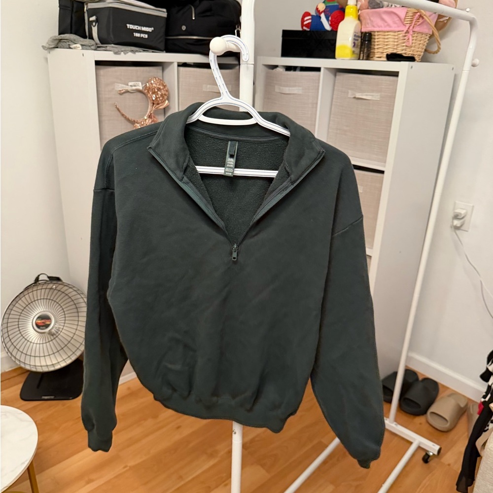 Skims half zip sweater